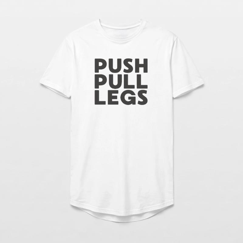 Push Pull Legs Repeat Trainingssplit Long Fit Men's T-Shirt