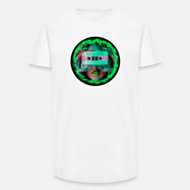Dance with the Devil V2 - Long Fit Männer T-Shirt - Weiß