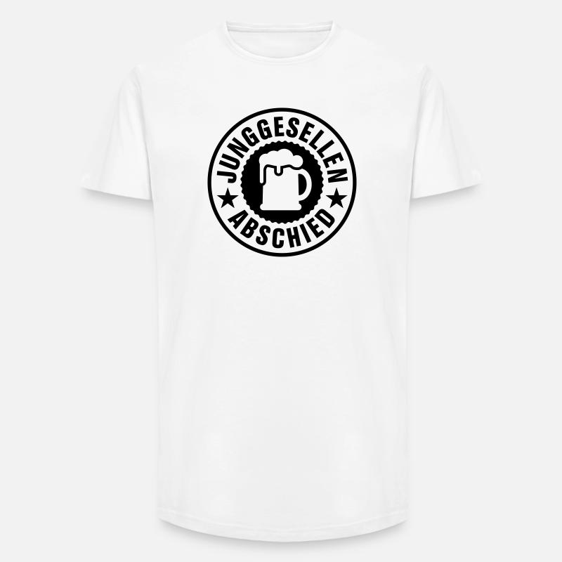 Junggesellen Abschied Bier - Long Fit Männer T-Shirt - Weiß