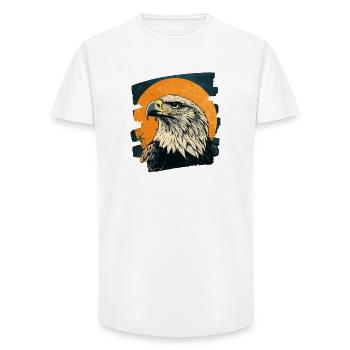 Aigle - T-shirt coupe longue homme - blanc - Devant - AI Model Male 185 light (185cm)