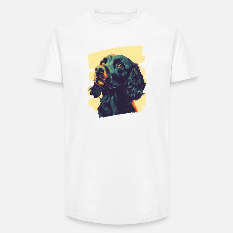 Cocker Spaniel - Long Fit Männer T-Shirt - Weiß