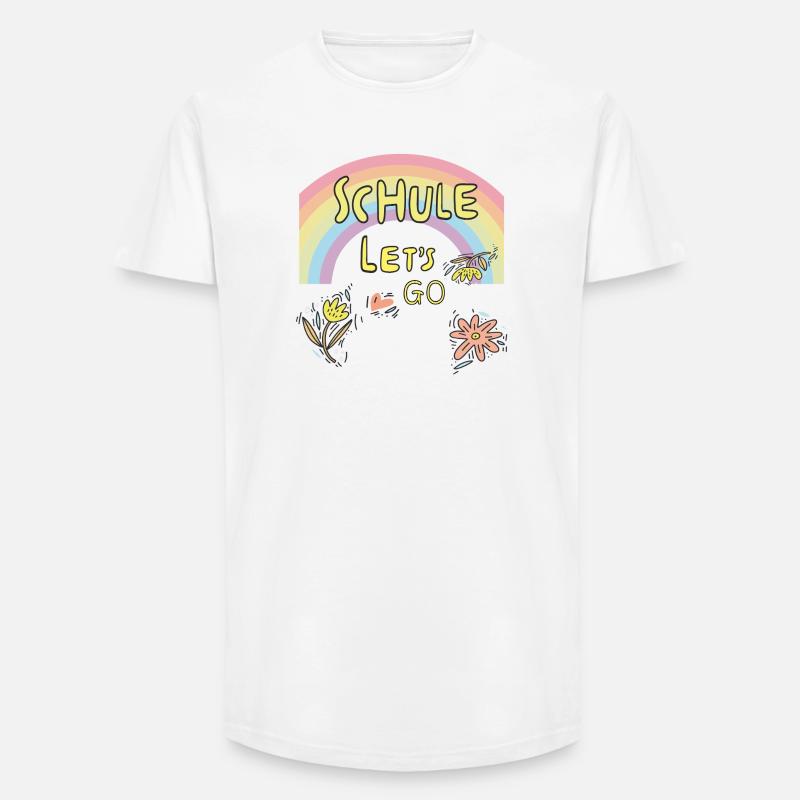 Schule Einschulung - Long Fit Männer T-Shirt - Weiß