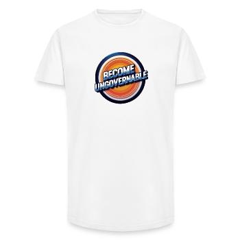 Become Ungovernable - Long Fit Men's T-Shirt - white - Front - AI Model Male 185 light (185cm)