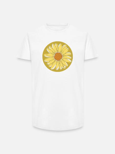Sunflower - Summer, Sun, Good Mood - Long Fit Men's T-Shirt - white