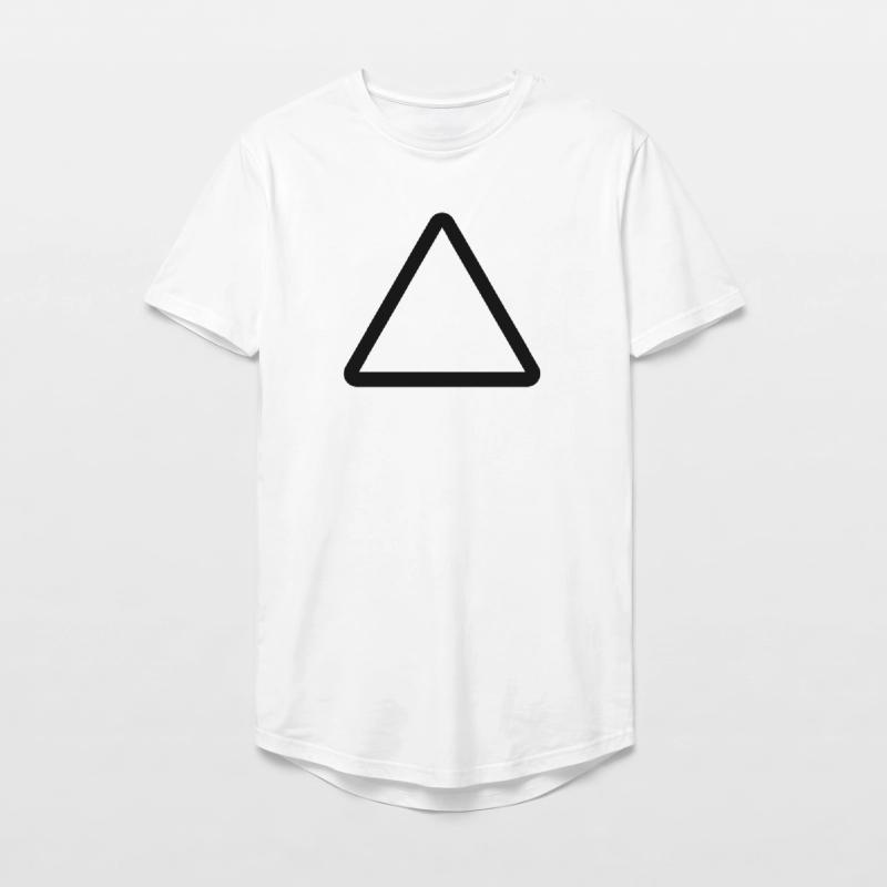 Baustelle, Warnschild Vorlage, Danger Warning Long Fit Männer T-Shirt