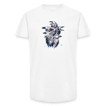 A Murder of Crows - Long Fit Men's T-Shirt - white - Front - AI Model Male 185 light (185cm)