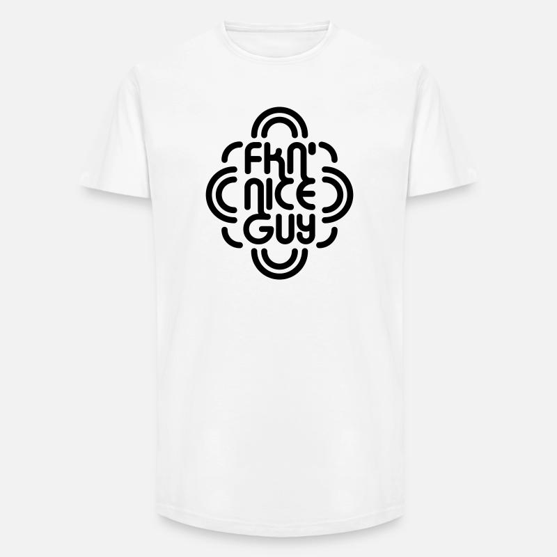 FKN Nice Guy - Long Fit Männer T-Shirt - Weiß