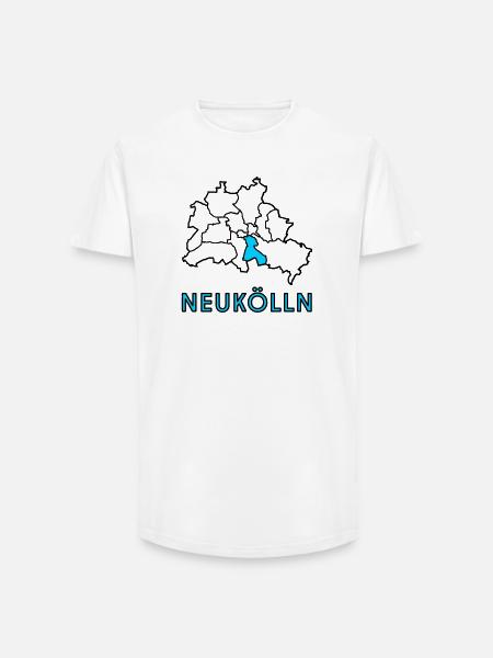 NEUKÖLLN, a district of Berlin - Long Fit Men's T-Shirt - white