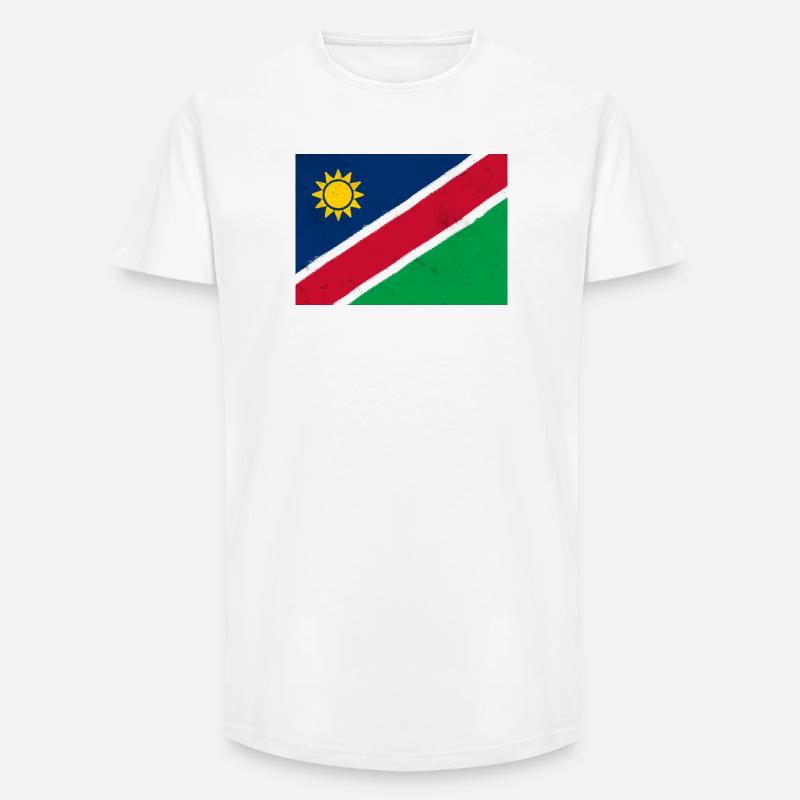 Flagge von Namibia - Long Fit Männer T-Shirt - Weiß