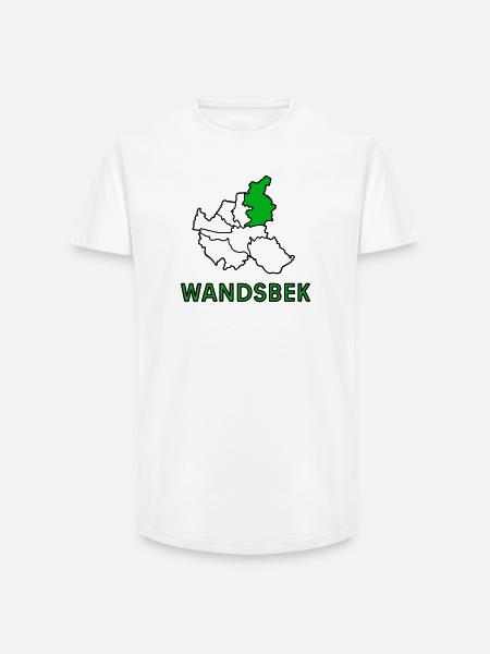 Wandsbek, a district of Hamburg - Long Fit Men's T-Shirt - white