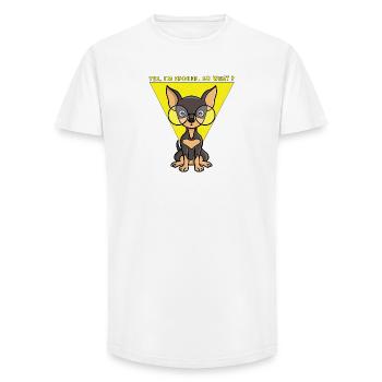 Yes, I'm spoiled. So what? - T-shirt coupe longue homme - blanc - Devant - AI Model Male 185 light (185cm)