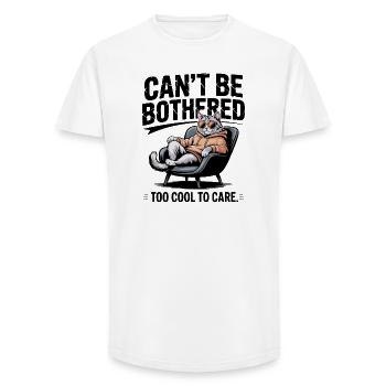 Keine Lust auf Katzen-Einstellung - Long Fit Männer T-Shirt - Weiß - Vorne - AI Model Male 185 light (185cm)