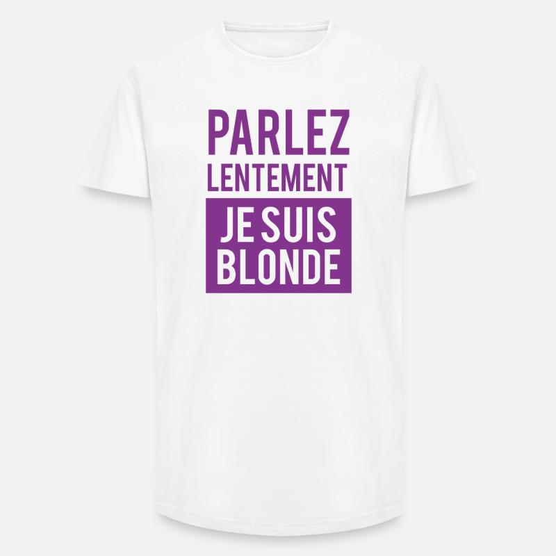 Glaubensbotschaft in moderner Typografie - Long Fit Männer T-Shirt - Weiß