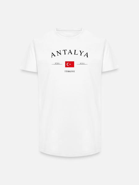 Antalya Turkey – Holiday Souvenir & Gift - Long Fit Men's T-Shirt - white