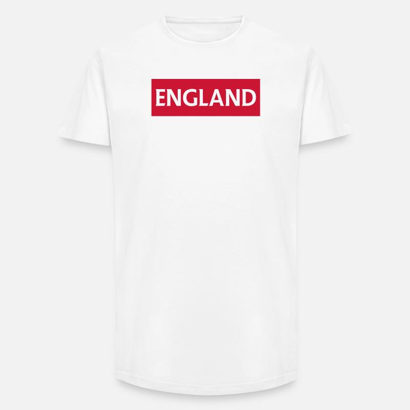Engelsk Derby Retro Design - T-shirt herr med lång passform - vit
