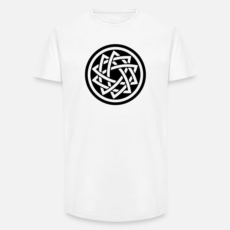 DOUBLE STAR - Long Fit Männer T-Shirt - Weiß