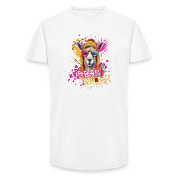 Urban Wild - Long Fit Men's T-Shirt - white - Front - AI Model Male 185 light (185cm)