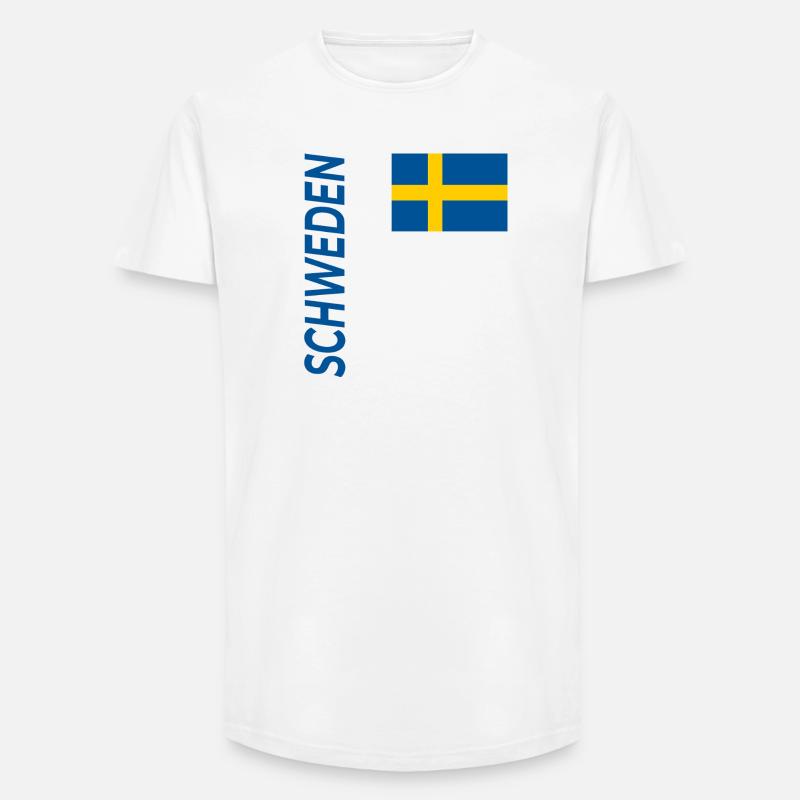 Malmö - Long Fit Männer T-Shirt - Weiß