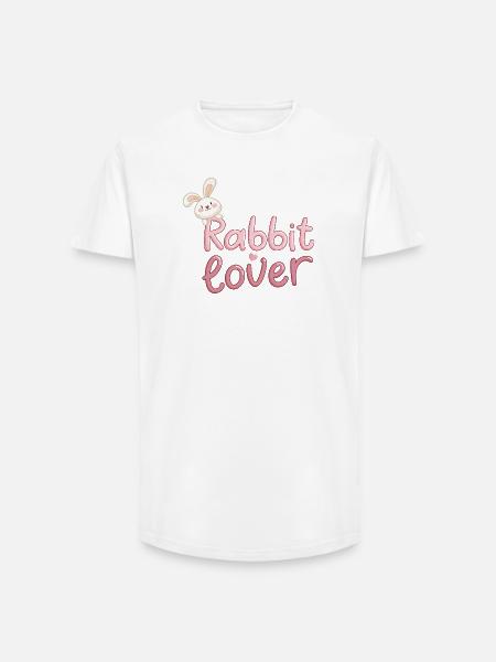 Niedliches Hasen-Design für Kinder - Long Fit Männer T-Shirt - Weiß