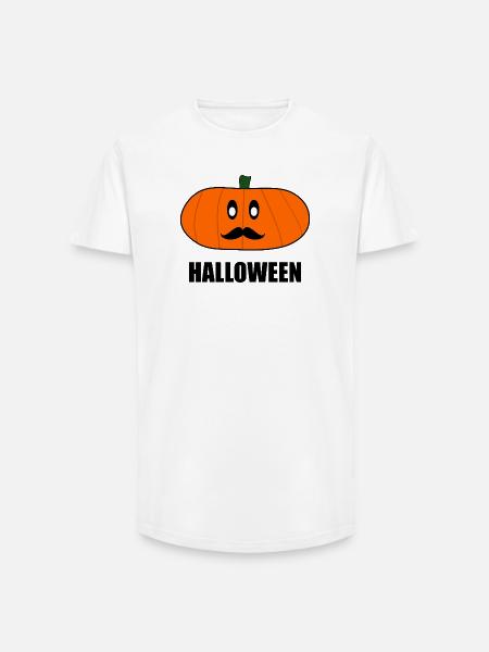 HALLOWEEN. PUMPKIN. HALLOWEEN PUMPKIN - Long Fit Men's T-Shirt - white