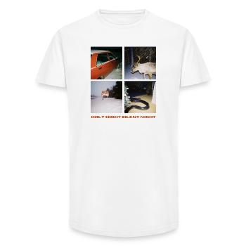 Silent Nights Christmas - Long Fit Men's T-Shirt - white - Front - AI Model Male 185 light (185cm)