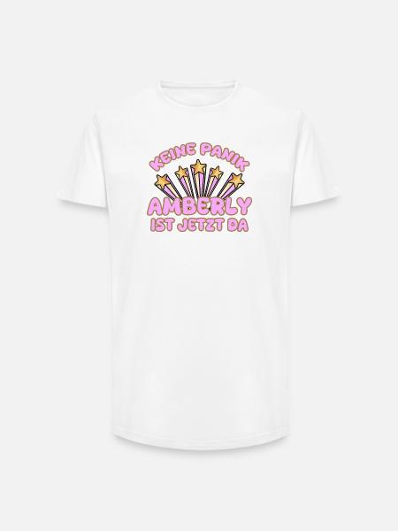 Amberly as a woman's name - Long Fit Men's T-Shirt - white