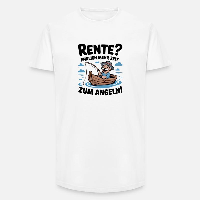 Angler Geschenk Perfekte Geschenkidee - Long Fit Männer T-Shirt - Weiß