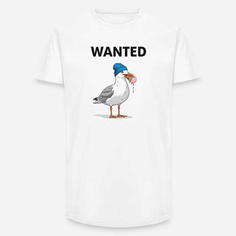 Gesucht Möwe Eiscreme Abenteuer - Long Fit Männer T-Shirt - Weiß
