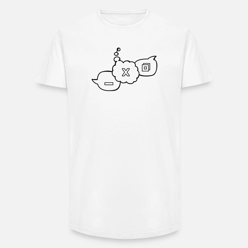 Computer speech bubbles - Long Fit Men's T-Shirt - white
