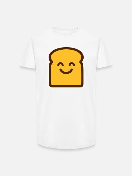 Toast mignon - T-shirt coupe longue homme - blanc