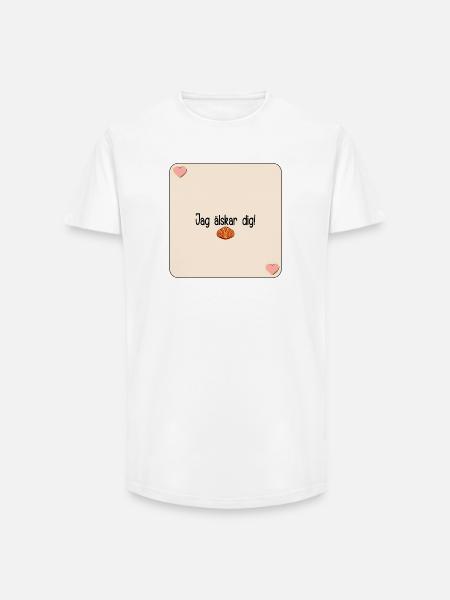 Ich liebe dich Gebäck - Long Fit Männer T-Shirt - Weiß