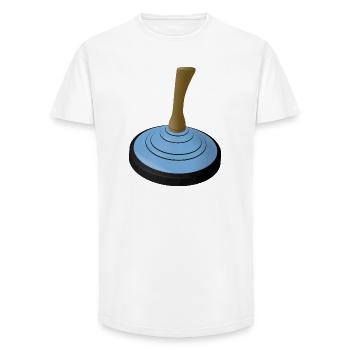 2025-EISSTOCK-hellblau - T-shirt coupe longue homme - blanc - Devant - AI Model Male 185 light (185cm)