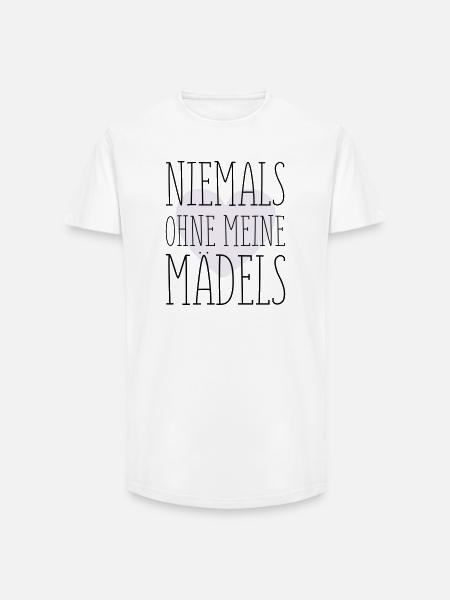 Mes filles disent - T-shirt coupe longue homme - blanc