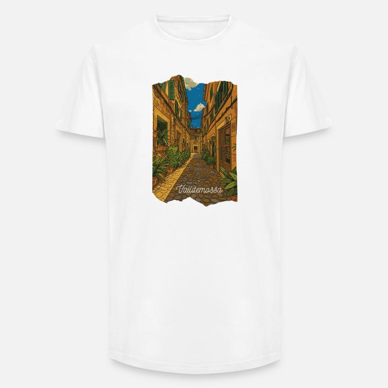 Valldemossa - Mallorca - Long Fit Männer T-Shirt - Weiß