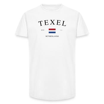 Texel Niederlande – Urlaub Souvenir & Geschenk - Long Fit Männer T-Shirt - Weiß - Vorne - AI Model Male 185 light (185cm)
