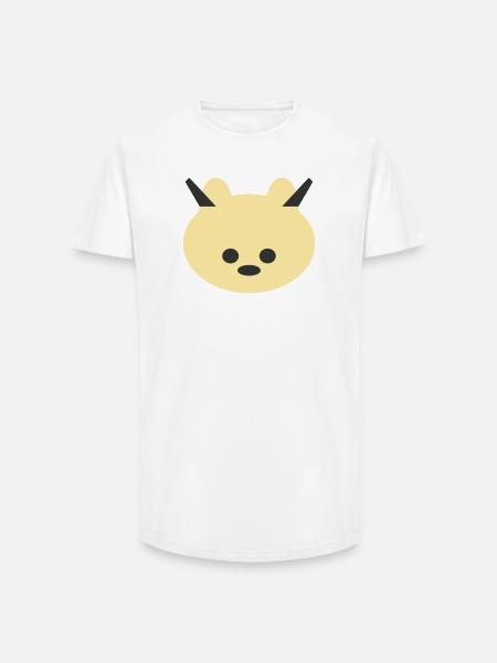 Horned Bear Cuddly Icon - Long Fit Men's T-Shirt - white