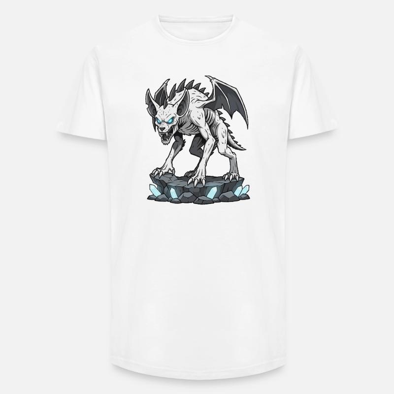 Chupacabra Dämonenwolf - Long Fit Männer T-Shirt - Weiß