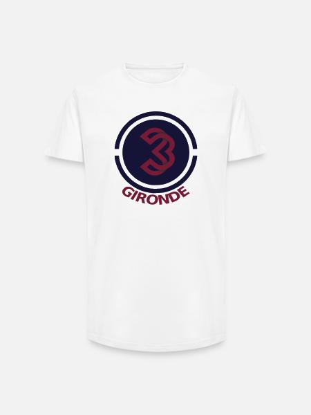 Circular emblem Gironde 33 - Long Fit Men's T-Shirt - white