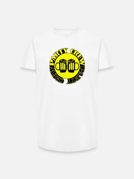 Party Crew Beer - Long Fit Men's T-Shirt - white
