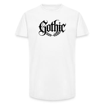 Goth Mommy - Cool Stoic Design - T-shirt coupe longue homme - blanc - Devant - AI Model Male 185 light (185cm)