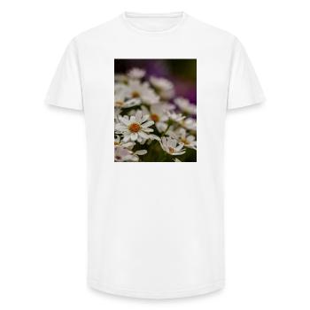 Gänseblümchen Blumen - Long Fit Männer T-Shirt - Weiß - Vorne - AI Model Male 185 light (185cm)