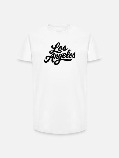 Los Angeles LA shirt - Long Fit Men's T-Shirt - white