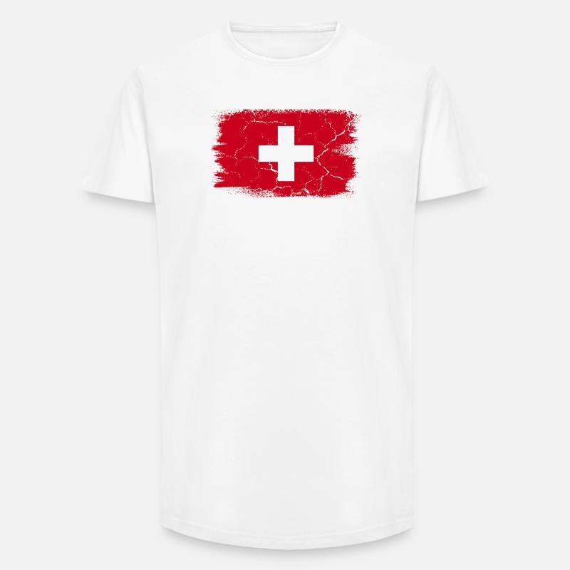 St. Moritz - Long Fit Männer T-Shirt - Weiß
