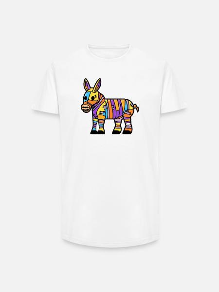 Donkey Halloween Zombie - Long Fit Men's T-Shirt - white