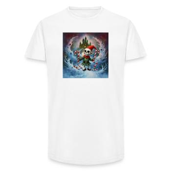 Weihnachten Skelett Elf - Long Fit Männer T-Shirt - Weiß - Vorne - AI Model Male 185 light (185cm)