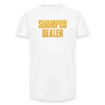 Shampoo Dealer - Long Fit Men's T-Shirt - white - Front - AI Model Male 185 light (185cm)