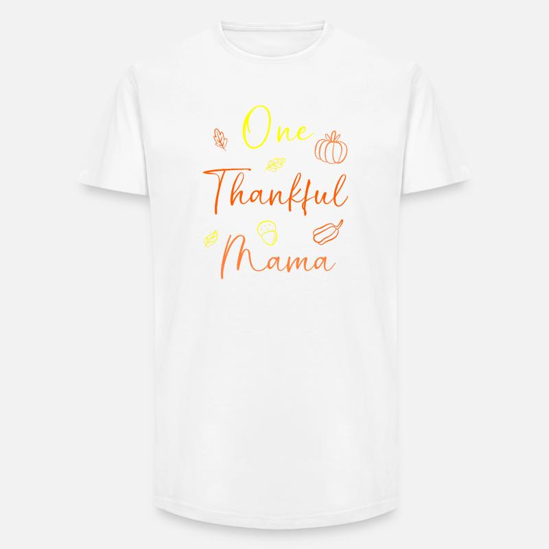 Thanksgiving Mama Mutter Oma Großmutter - Long Fit Männer T-Shirt - Weiß