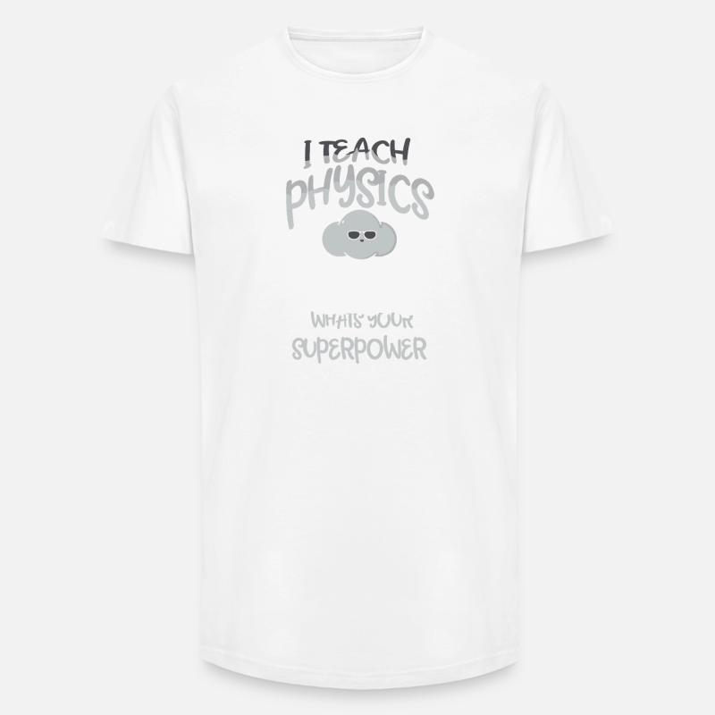 Physik Phyiker Physikstudent Physiklehrer - Long Fit Männer T-Shirt - Weiß