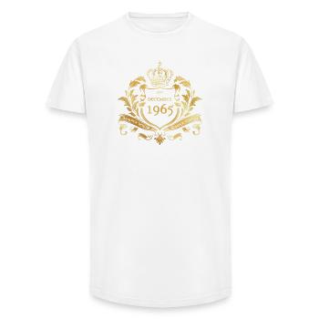 60th Birthday Semper Verum - Established 12/1965 - Long Fit Men's T-Shirt - white - Front - AI Model Male 185 light (185cm)