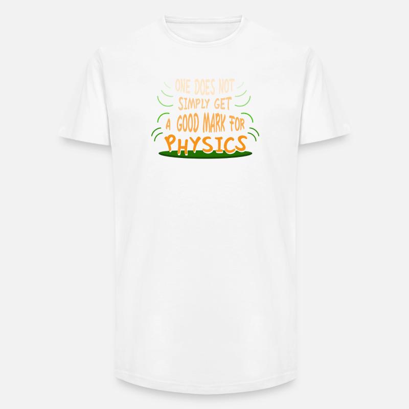 Physics Physicist Physics Student Physics Teacher - Long Fit Men's T-Shirt - white